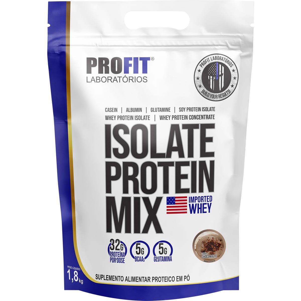 Isolate Protein Mix Refil Stand-Up - 1.800g Chocomalte- ProFit