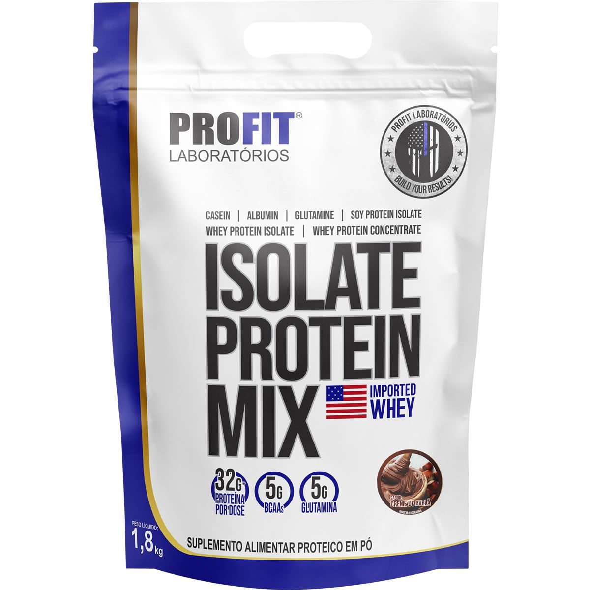 Isolate Protein Mix Refil Stand-Up - 1.800g Creme de Avel� - ProFit