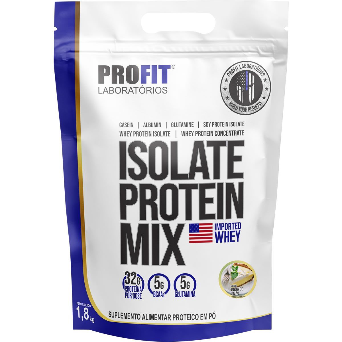 Isolate Protein Mix Refil Stand-Up - 1.800g Torta de Lim�o - ProFit