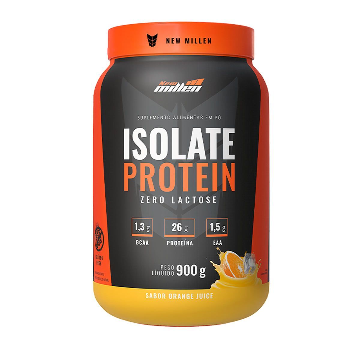 Isolate Protein - Pote 900g Orange Juice - New Millen