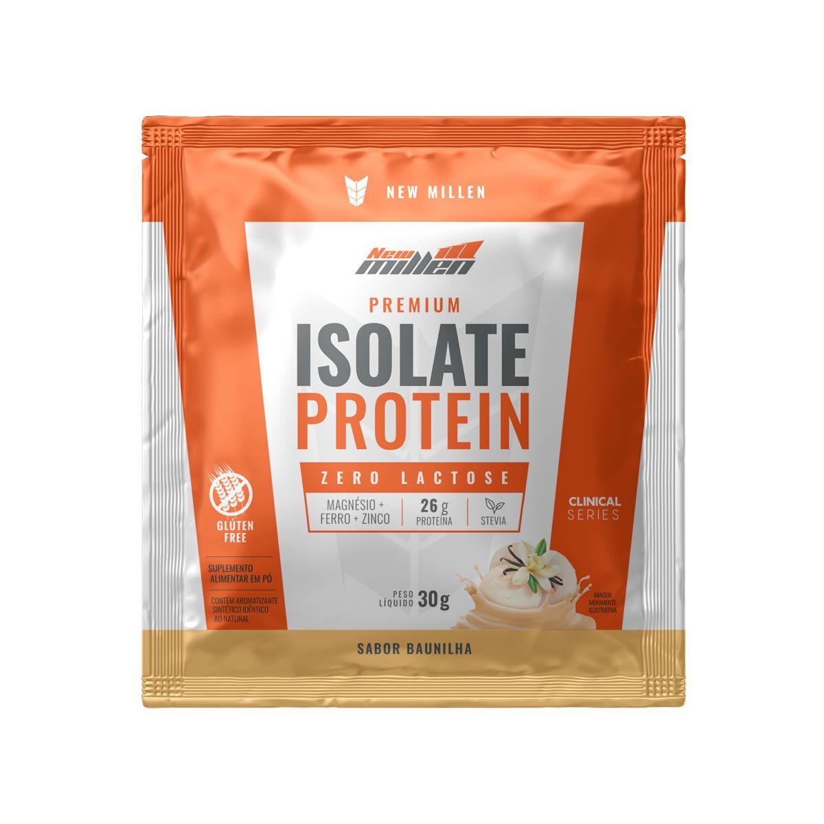 Isolate Protein Premium - 1 Sach� de 30g Baunilha - New Millen
