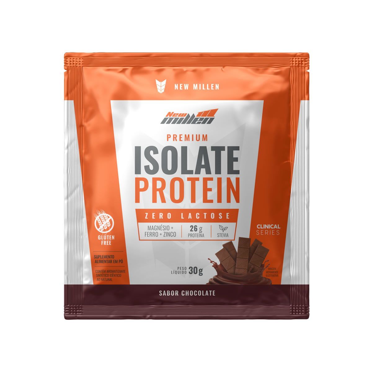 Isolate Protein Premium - 1 Sach� de 30g Chocolate - New Millen