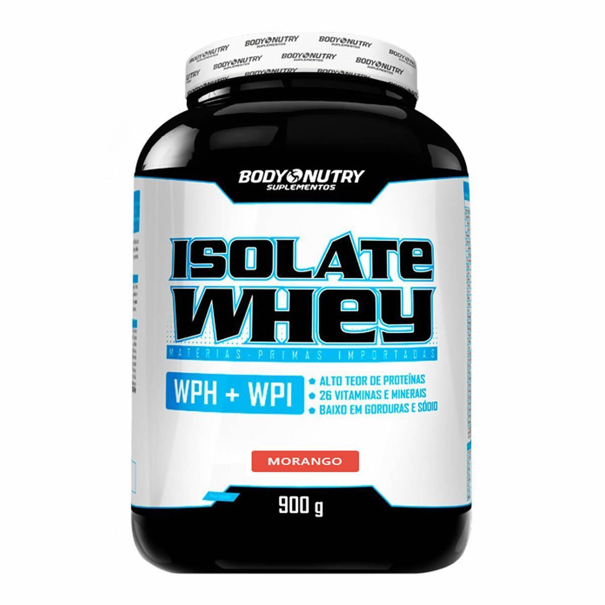 Isolate Whey  - 900g Morango - Body Nutry