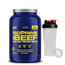IsoPrime 100% Beef Protein Isolate - 840g Morango + Coqueteleira - MHP