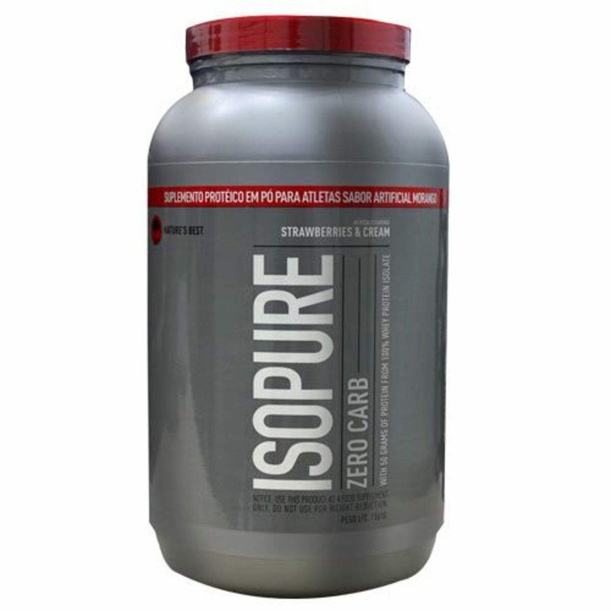 ISOPURE Zero Carb - 1361g Morango - Nature�s Best*** Data Venc. 30/07/2020