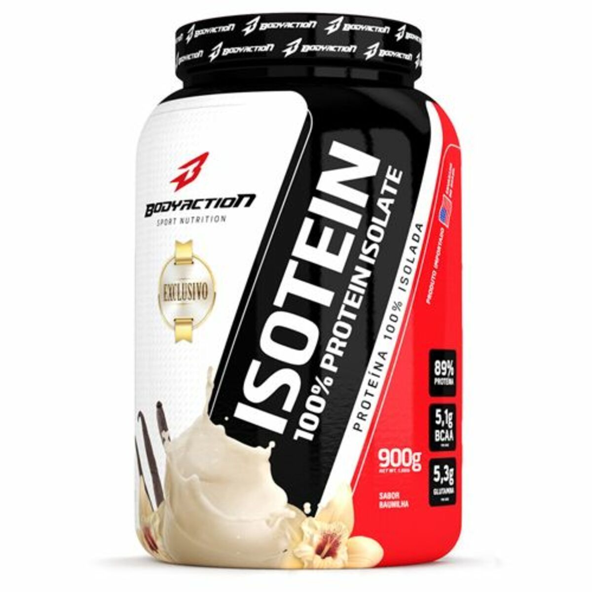 Isotein 100% Protein Isolate - 900g Baunilha - Body Action
