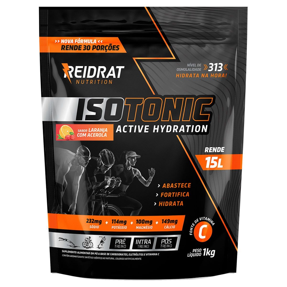 Isotonic Active Hydration - 1000g Laranja e Acerola - Reidrat