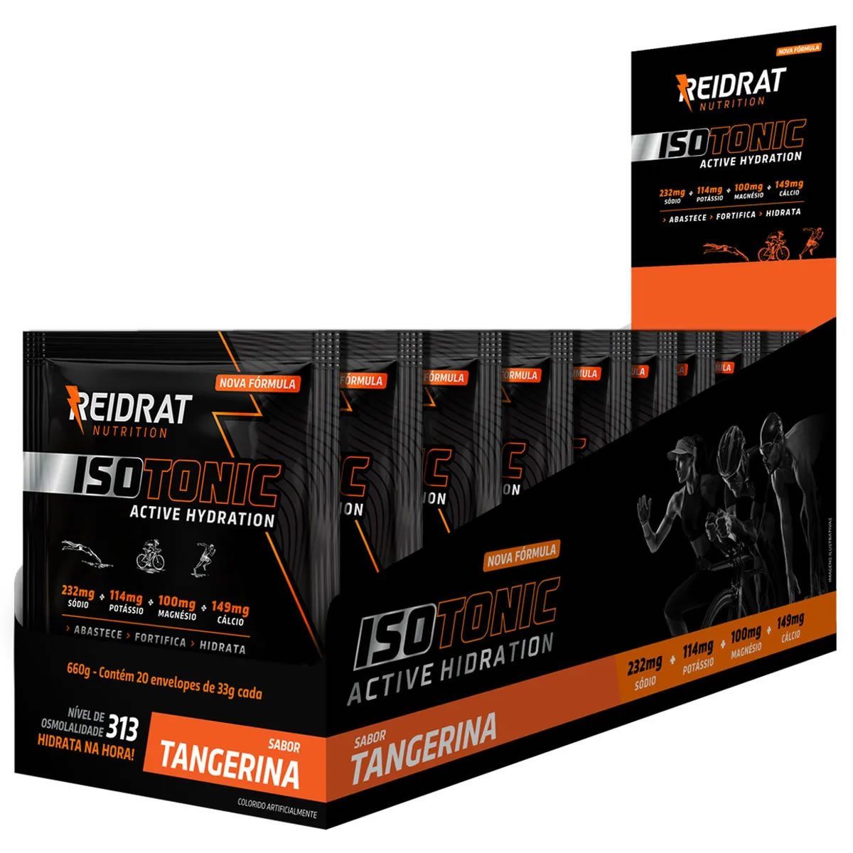 Isotonic Active Hydration - 20 Sach�s de 33g Tangerina - Reidrat Tangerina