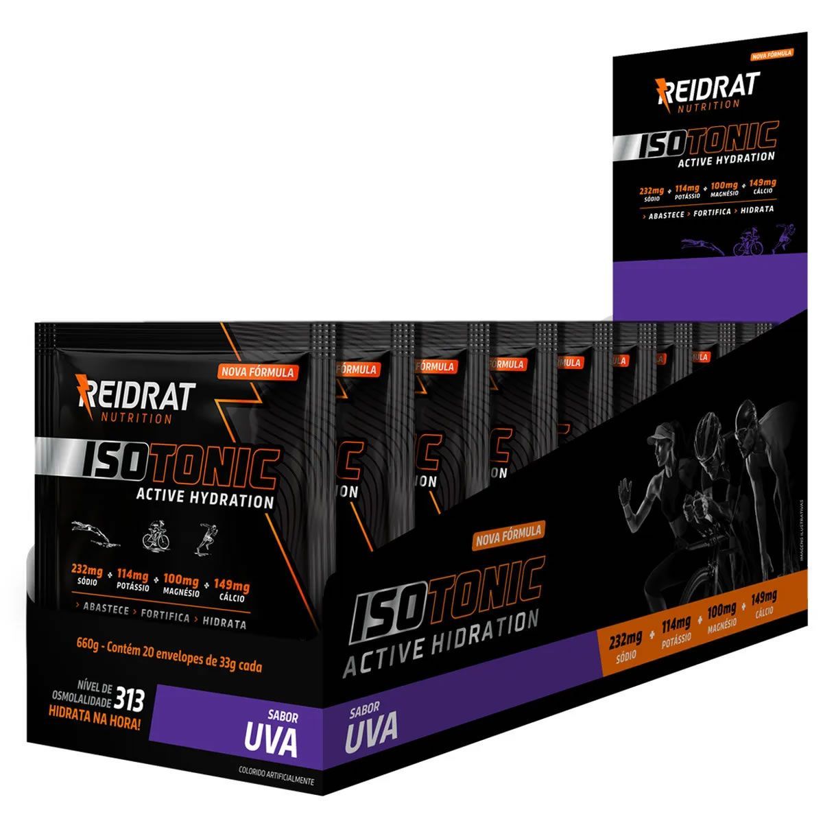Isotonic Active Hydration - 20 Sach�s de 33g Uva - Reidrat