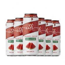 Itts Energy + Suco Sem A�ucar - 6 Latas 473ml Melancia - Itts Sero