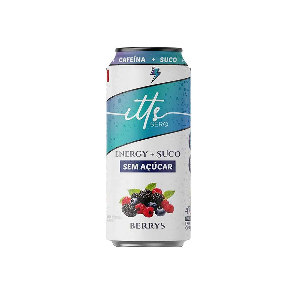 Itts Energy + Suco Sem A�ucar - Lata 473ml Berrys - Itts Sero