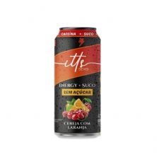 Itts Energy + Suco Sem A�ucar - Lata 473ml Cereja Com Laranja - Itts Sero