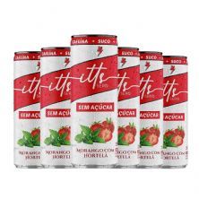 Itts Energy + Creatina - 6 Latas 269ml Morango Com Hortel� Sem A�ucar - Itts Sero