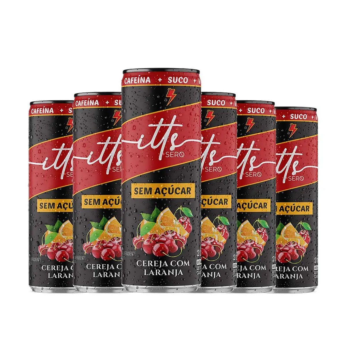 Super Drink Premium - 6 Lata 269ml Cereja Com Laranja - Itts Sero
