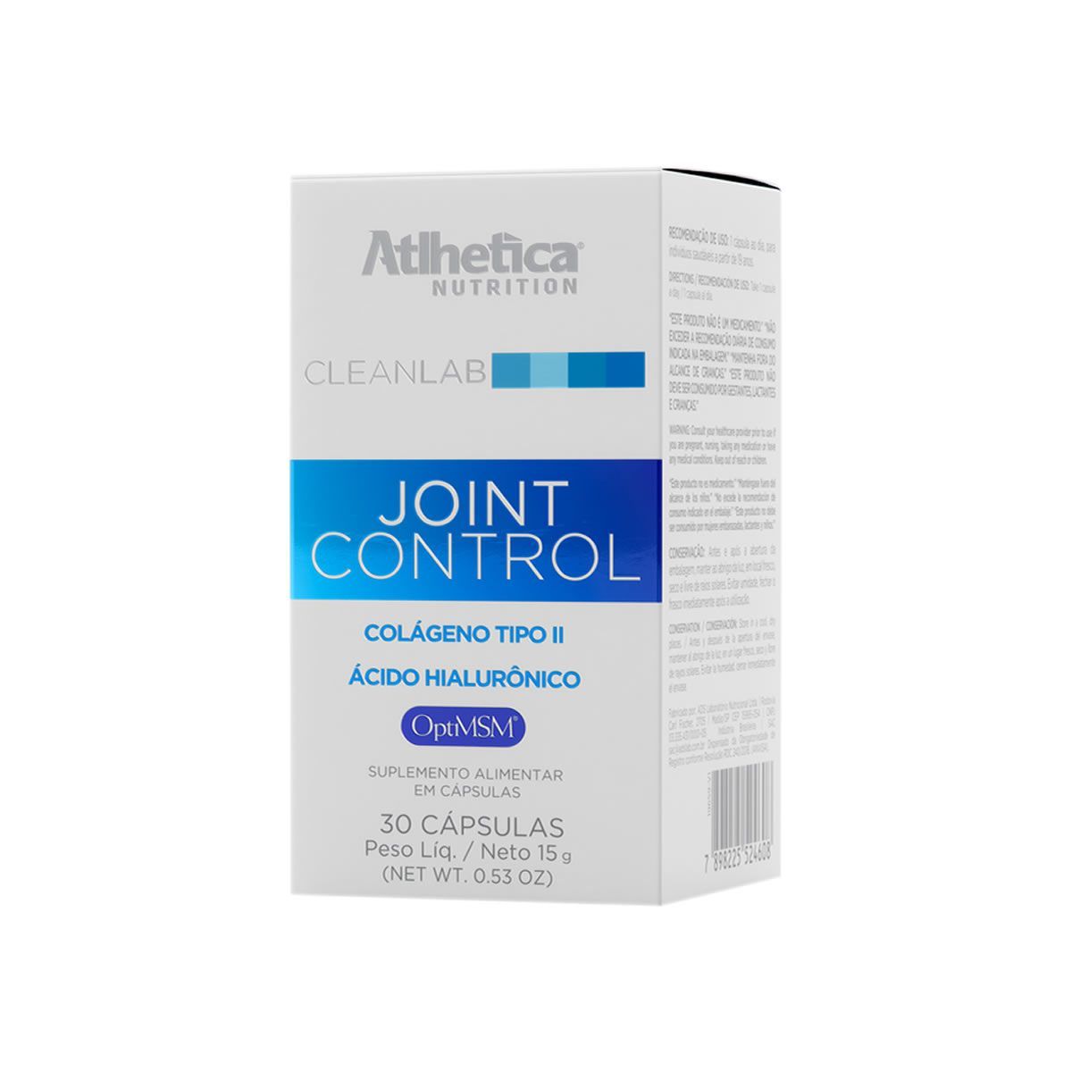 Joint Control Col�geno Tipo II - 30 C�psulas - Atlhetica Nutrition