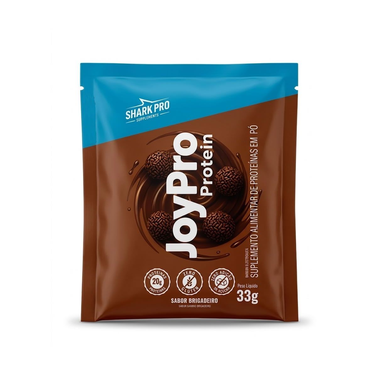 Joypro Protein - 1 Sach� 33g Brigadeiro - Shark Pro