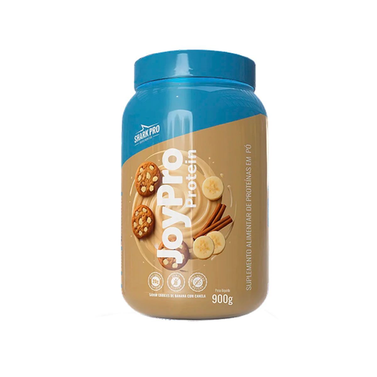 JoyPro Protein - Pote 900g Cookies de Banana com Canela - Shark Pro