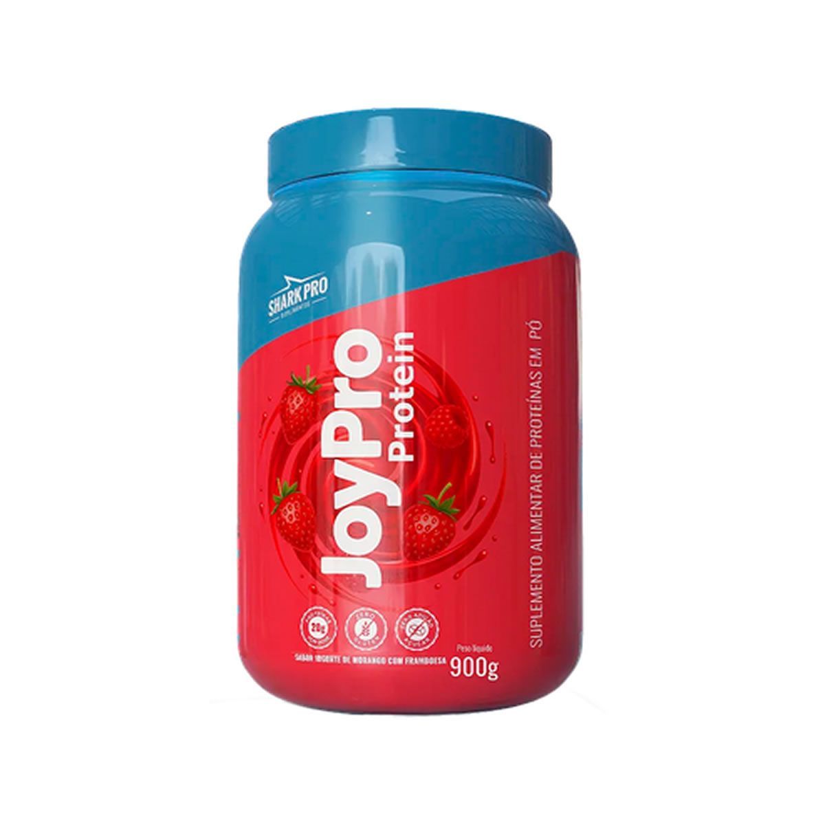 JoyPro Protein - Pote 900g - Iogurte de Morango com Framboesa - Shark Pro