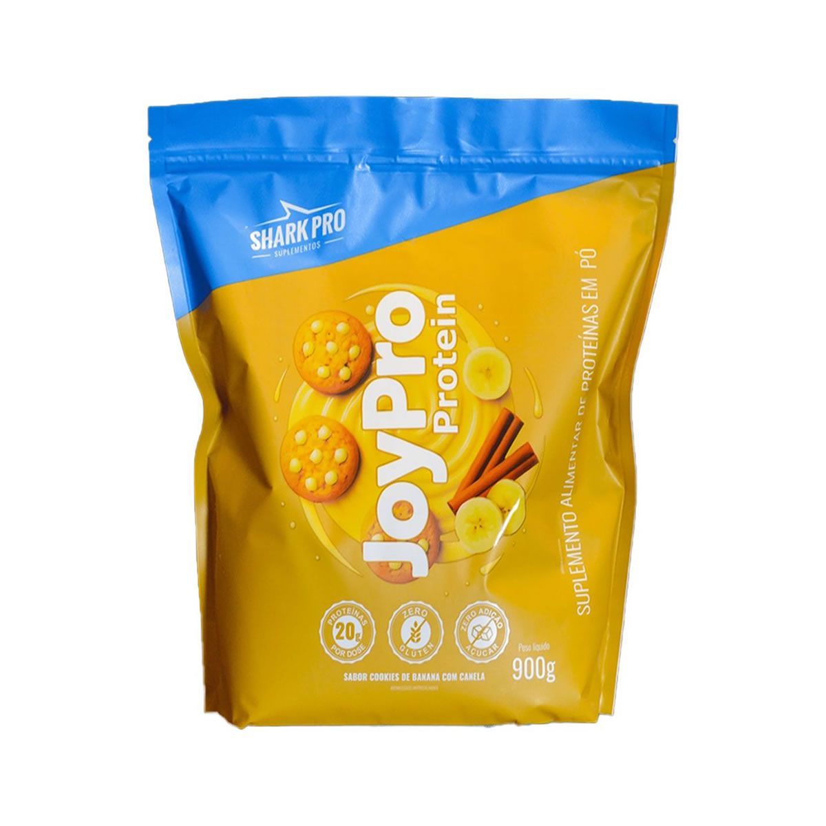 JoyPro Protein - Refil 900g Cookies de Banana com Canela - Shark Pro