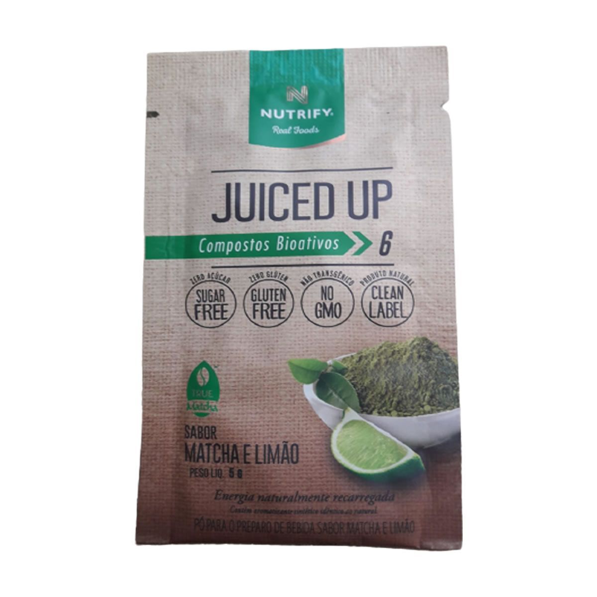 Juiced Up - 1 Sach� 5g Matcha e Lim�o Amostra - Nutrify