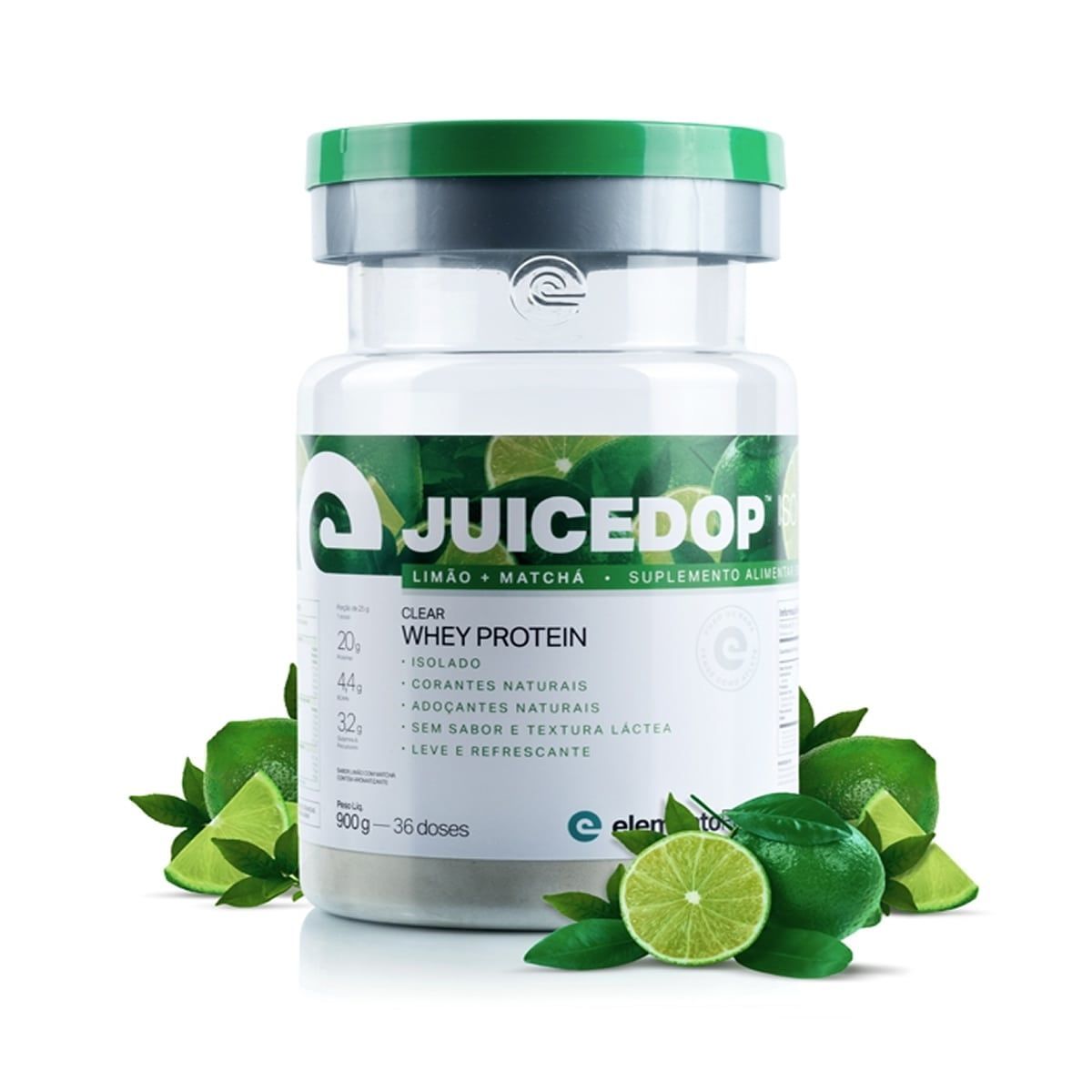 JuiceDop Iso Clear Whey Protein - 900g Lim�o e Match� - ElementoPuro*** Data Venc. 30/12/2021