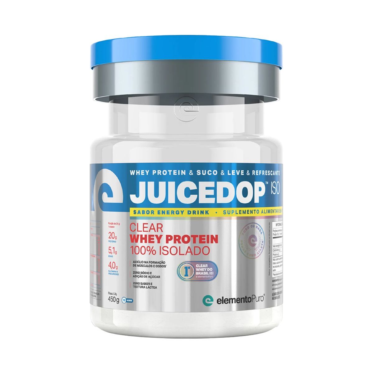 JuiceDop Whey Protein - 450g Energy Drink - ElementoPuro