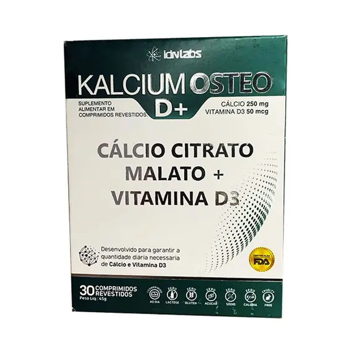 Kalcium Osteo d+ - 30 Comprimidos - IDN Labs