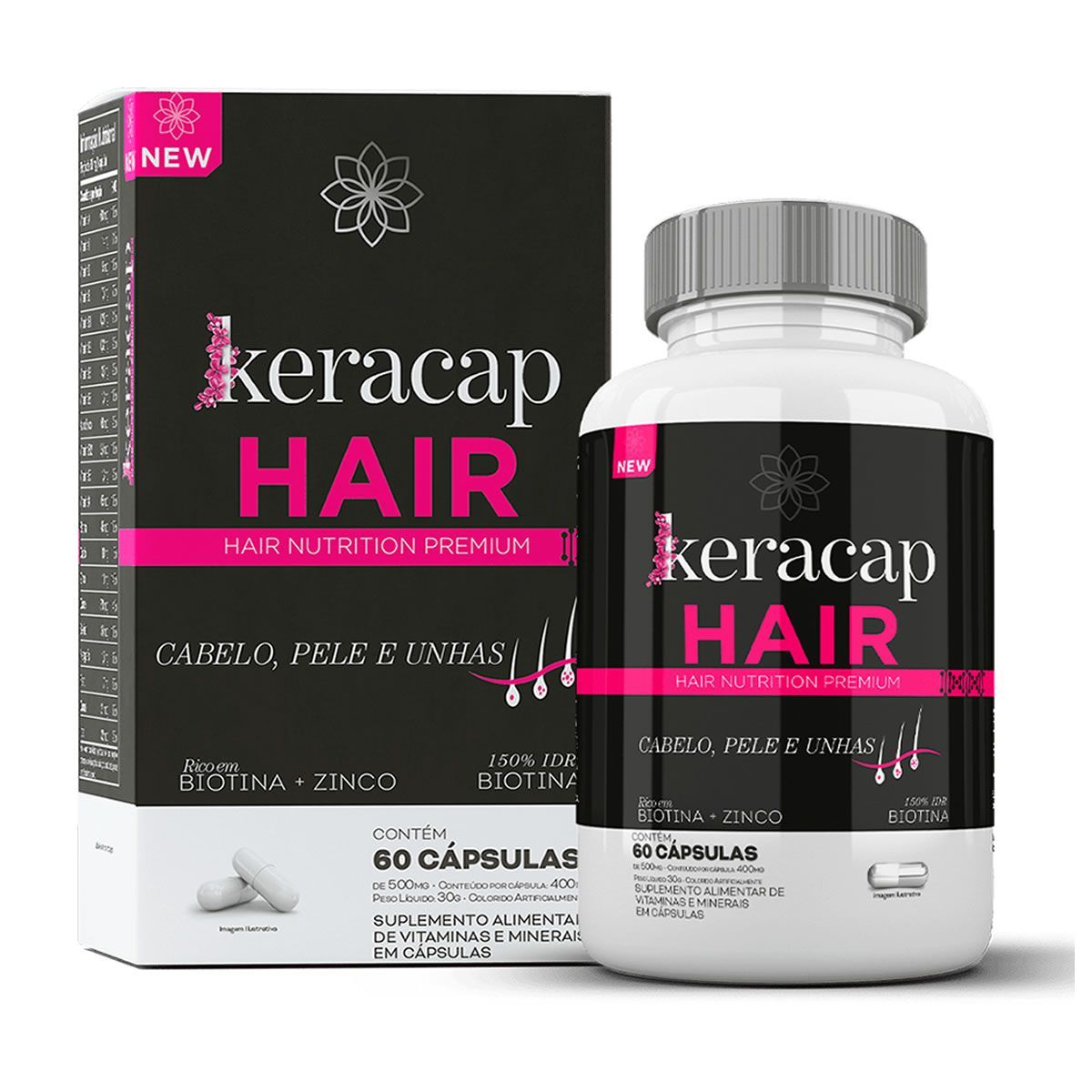 Keracap Hair - 60 C�psulas - Nutrends