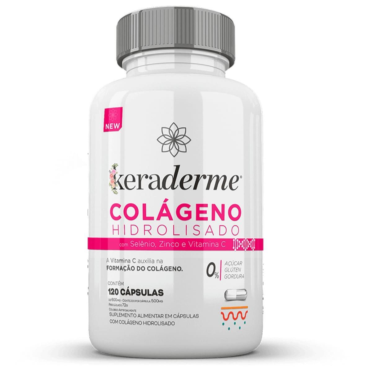 Keraderme Col�geno Hidrolisado - 120 C�psulas - Nutrends*** Data Venc. 30/09/2023