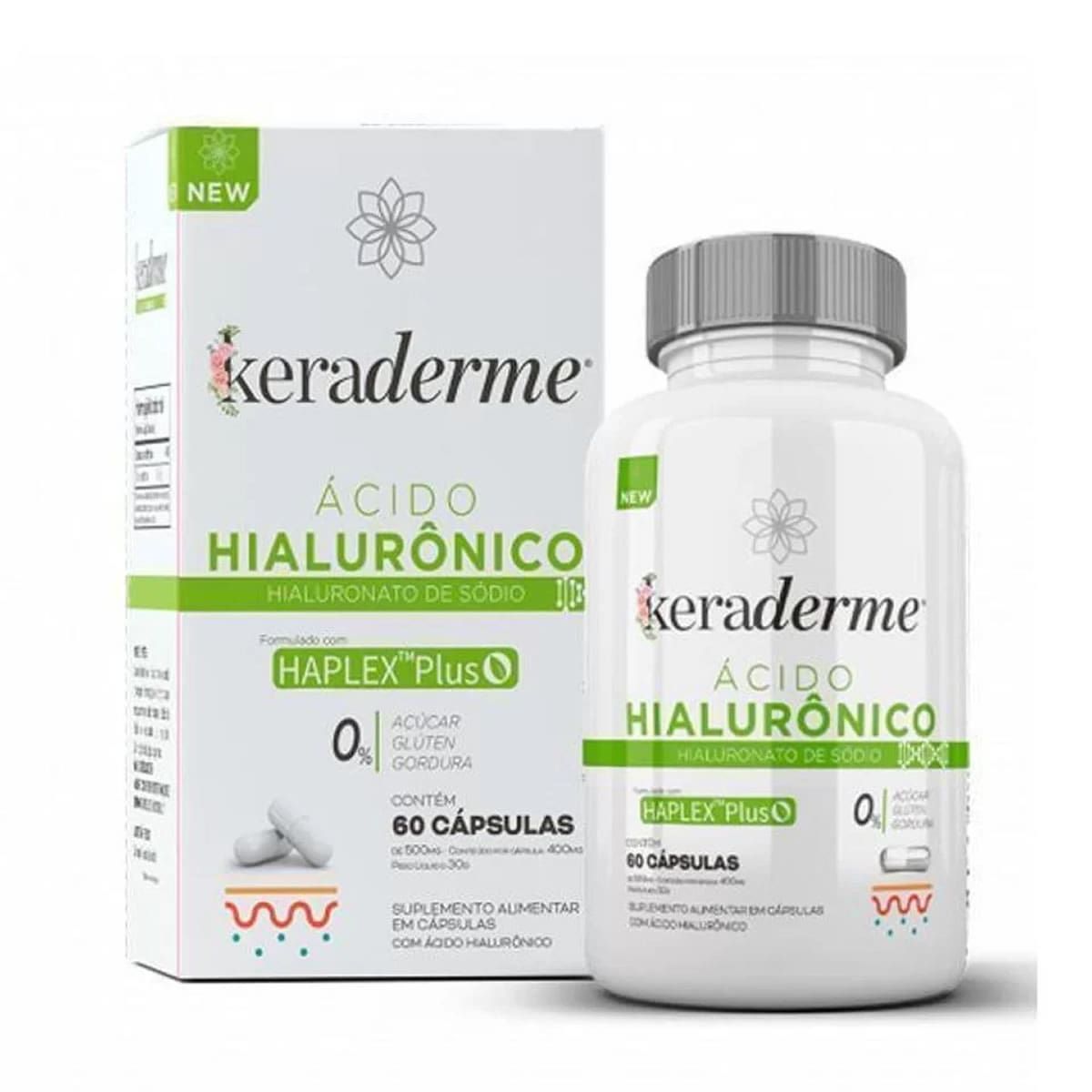Keraderme Hialur�nico - 60 C�psulas - Nutrends*** Data Venc. 30/8/23