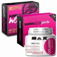 Kit - Kimera Woman Thermo 60 Comprimidos + Somapro Woman 45 Tabletes + Colagen 100 C�psulas - Iridium