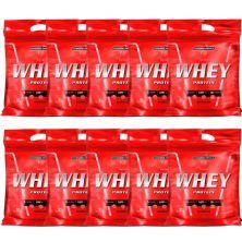 Kit 10 Nutri Whey Protein - 907g Refil Baunilha - IntegralM�dica