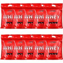 Kit 10 Nutri Whey Protein - 907g Refil Chocolate - IntegralM�dica
