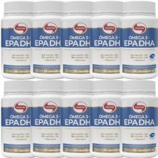 Kit 10 �mega 3 - 60 C�psulas 1g - Vitafor