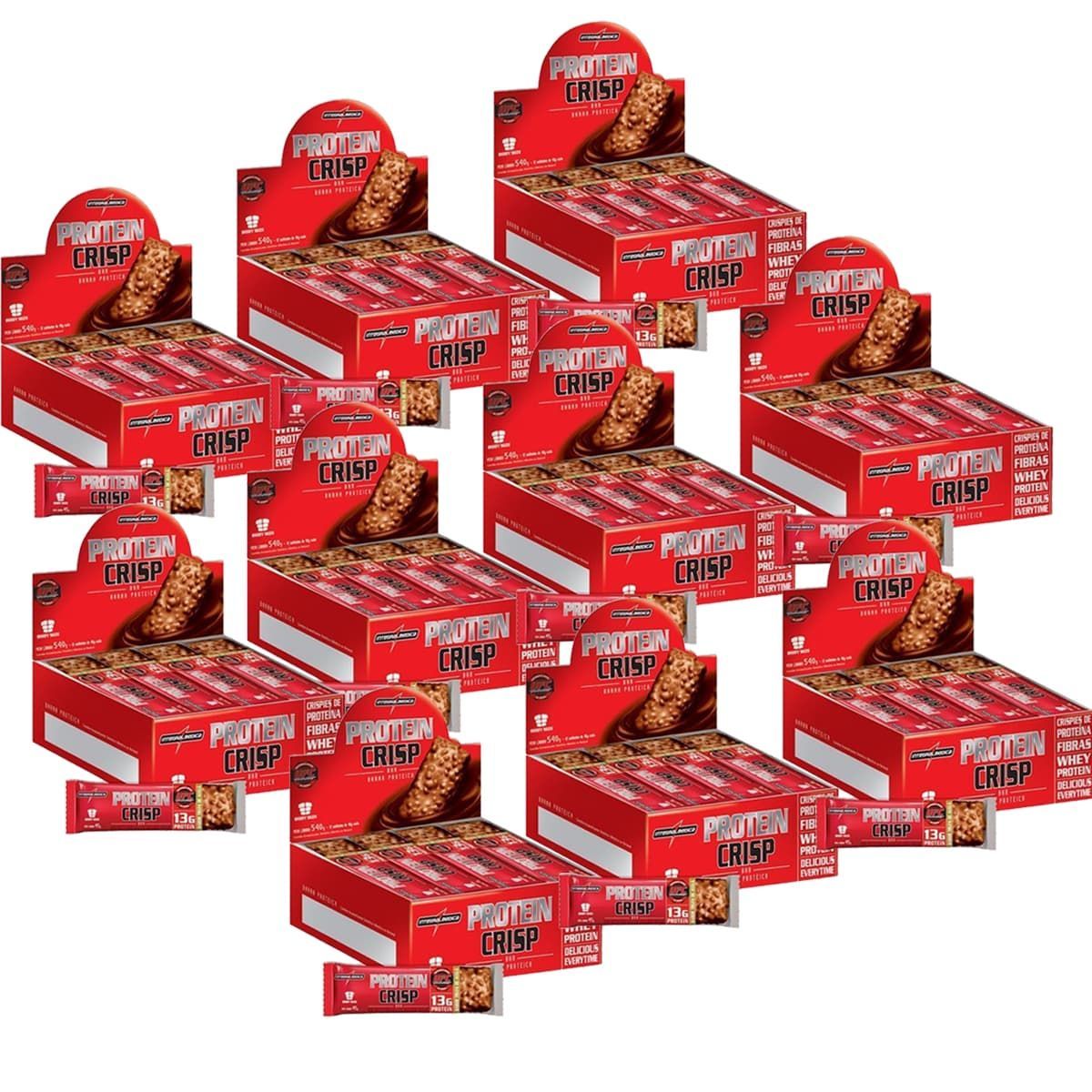 Kit 10 Protein Crisp Bar - 12 Unidades 13g Trufa Avel� - IntegralM�dica