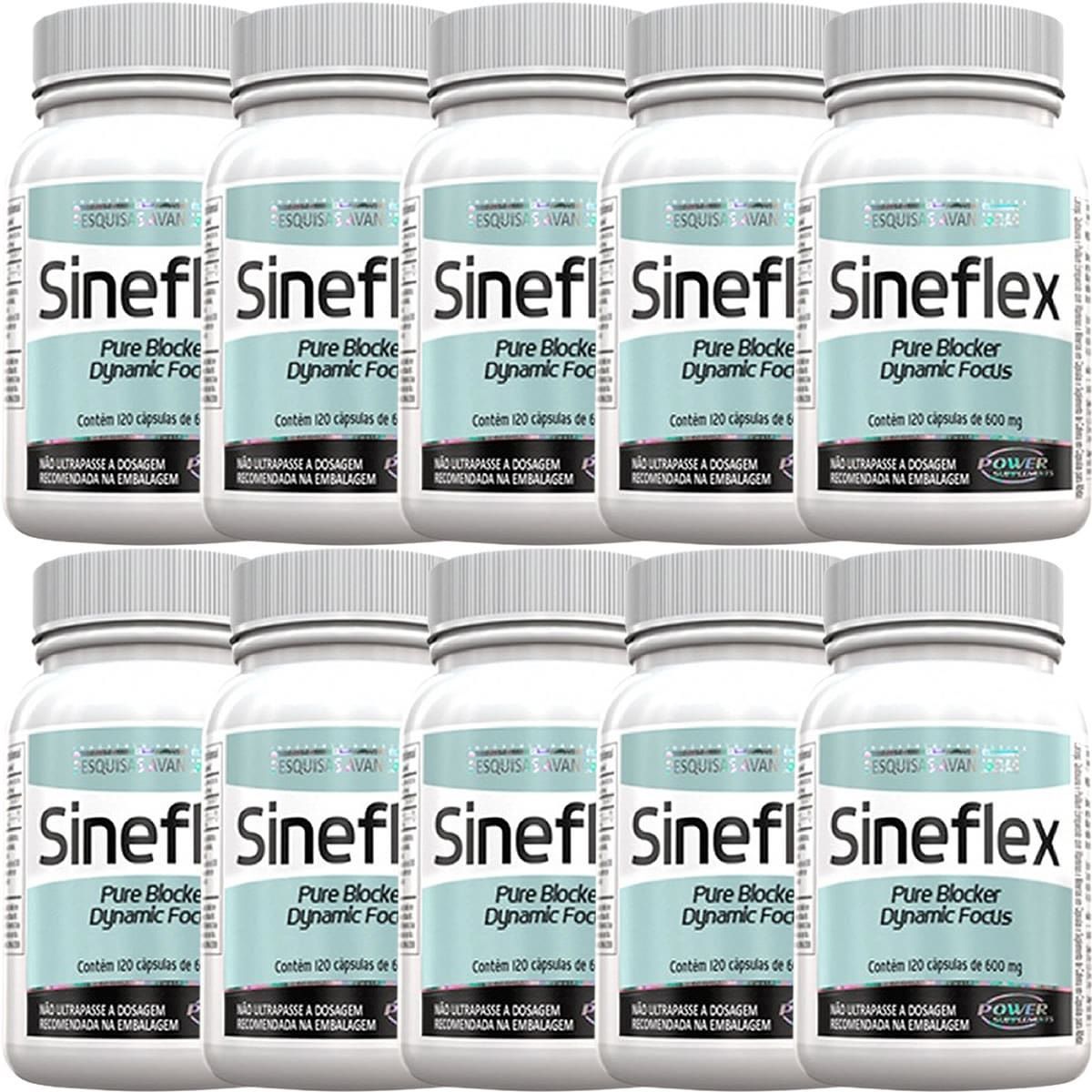 Kit 10 Sineflex - 120 C�psulas - Power Supplements
