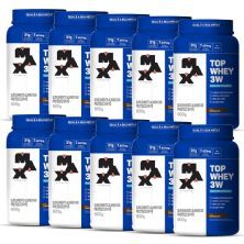 Kit 10 Top Whey 3W - 900g Chocolate - Max Titanium