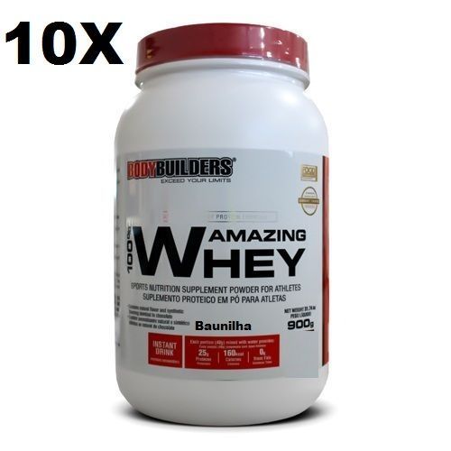 Kit 10X 100% Amazing Whey - 900g Baunilha - BodyBuilders