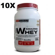 Kit 10X 100% Amazing Whey - 900g Baunilha - BodyBuilders