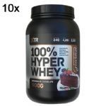 Kit 10X 100% Hyper Whey - 900g Brownie de Chocolate - XTR