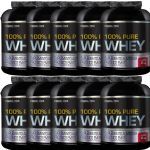 Kit 10X 100% Pure Whey - 2000g Morango - Probi�tica