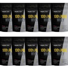 Kit 10X 100% Pure Whey - 825g Refil Morango - Probiotica