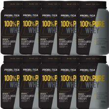Kit 10X 100% Pure Whey - 900g Baunilha - Probi�tica