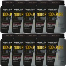 Kit 10X 100% Pure Whey - 900g Iogurte com Morango - Probiotica