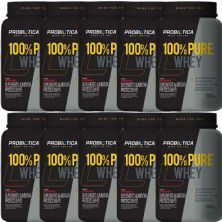 Kit 10X 100% Pure Whey - 900g Morango - Probi�tica