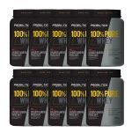 Kit 10X 100% Pure Whey Nova F�rmula - 900g Morango - Probi�tica
