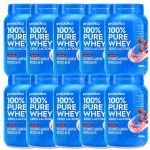Kit 10X 100% Pure Whey Zero Lactose - Morango 900g - Probi�tica