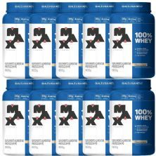 Kit 10X 100% Whey - 900g Cookies e Cream - Max Titanium