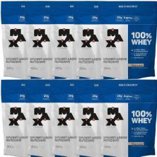 Kit 10X 100% Whey - 900g Refil Cookies & Cream - Max Titanium