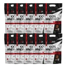 Kit 10X 100% Whey Prime - 900g Refil Chocolate - BodyAction
